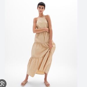 GAP Tie-Back Halter Maxi Dress NWT Sz 8